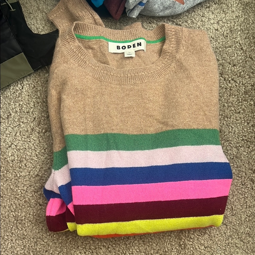 Boden Multicolor Striped Women's Sweater